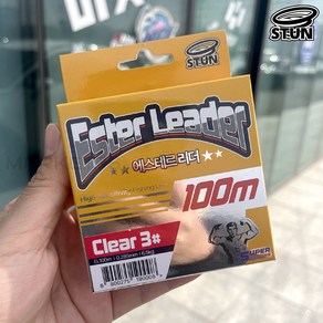 STUN 에스테르 라인 100m 200m 자작채비 쇼크리더 갑오징어 한치 쭈꾸미 갈치 가지채비, 1개, 투명
