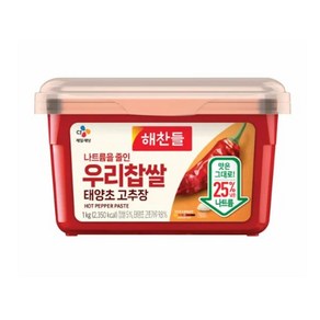 해찬들 나트륨을 줄인 우리찹쌀 고추장, 1개, 1kg