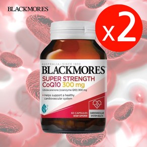 Blackmoes Coq10 블랙모어 코큐텐 300mg 60캡슐 2팩, 60정, 2개