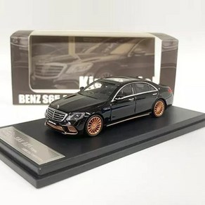 King Model 1:64 메르세데스 벤츠 S65L AMG W222 - Black, 1개