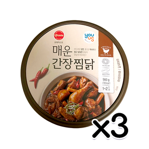 매운간장찜닭 간편즉석조리 560g X 3개