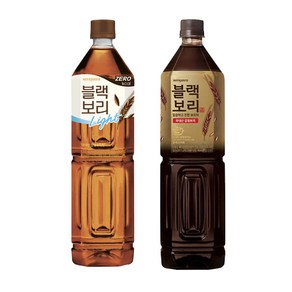 하이트진로 블랙보리 오리지널+라이트 음료 1.5L 12개