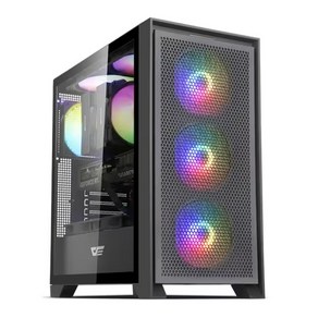 다크플래쉬 darkFlash DRX70 MESH RGB 강화유리 컴퓨터 PC 케이스 (블랙)