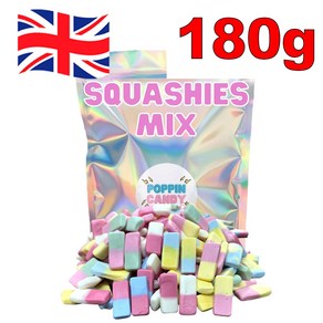 [영국발송] 180g 스위즐스 드럼스틱 스쿼시 믹스 스웨디시 젤리 Swizzels Dumstick Squashies Mix, 1개