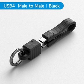 Hagibis USB 4 케이블 휴대용 키체인 짧은 C에서 C 타입 케이블 썬더볼트 3/4 16 프로 SSD 보조배터리 240W 40Gbps