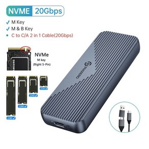 -$40CODEPHIX40PHIXERO Thunderbolt 3/4 USB4 NVMe SSD 인클로저 40Gbps PCIe3.0 알루미늄 M.2 케이스 3.1