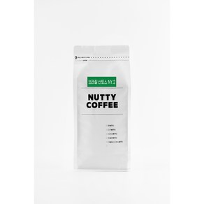 NUTTY COFFEE 원두커피 500g 200g 브라질 산토스 원두커피 홀빈(분쇄안함), 1개