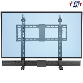 현대AV HD-SB68 사운드바 브라켓 무타공 거치대 VESA 마운트 호환 TV사운드바 거치대 스피커 브라켓 기가지니 한글 설치안내서 제공, 블랙 색상, 1개