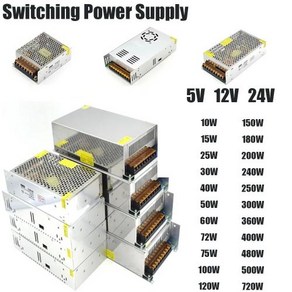 파워서플라이 마이크로닉스 스위칭 전원 공급 장치 LED 스트립 CCTV 모터용 SMPS 5V 12V 24V AC 110V220V 5A 10A 15A 20A 25A 30A 40A 5, 33 12V1A 15W