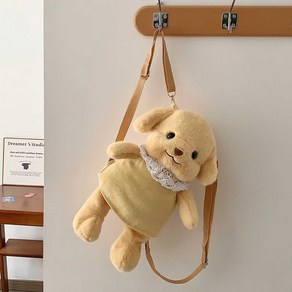 심블 푸들이라는데 그냥 누렁이 백팩 인형 가방, 1개, 누렁이 같은 푸들 백팩 40cm