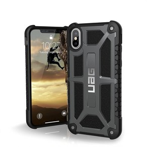 Gaphite URBAN ARMOR GEAR UAG iPhone Xs/X [5.8-inch Sceen] Case Monach [Gaphite] Rugged Militay, 1개