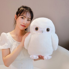 시뮬레이션 올빼미 인형 귀여운 하얀 눈 봉제 소년 소녀 학생 선물 공장, 30cm, 1, 1개