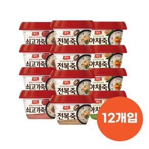 양반죽 전복죽 + 쇠고기죽 + 야채죽 (총12개), 12개, 287.5mg