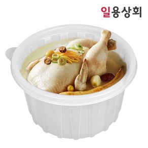 [ILYONG] 미니 탕용기 JH 158파이 대 1000ml 100세트 PP 반투명 삼계탕용기, 100개, 1세트