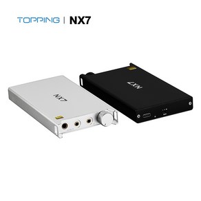 TOPPING NX7 Headphone Amplifie 토핑 NX7 휴대용 NFCA 헤드폰 증폭기 3.5MM 4.4MM 4000mAH 증폭기 고성능 헤드폰 증폭기 1400mW, Black