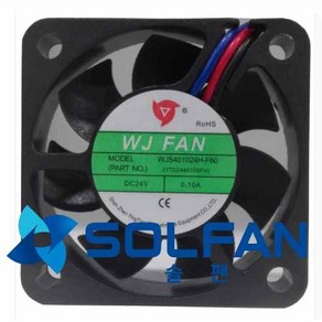 솔팬 WJS401024H-F60 DC24V FAN DC팬 40mm 사이즈 / WJ팬 / 40MM X 10MM 사이즈 / 6000RPM / MADE IN CHINA, 1개