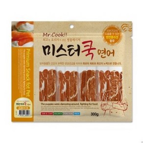 미스터쿡 강아지 간식 스테이크, 20개, 연어, 300g