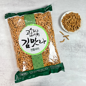 옛날과자 김맛나 김과자 1kg+1kg 주전부리 맥주안주 대용량, 1.2kg, 2개