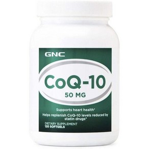 GNC 코큐텐 코엔자임Q10 CoQ10 50mg 120정 유로드 해외현지 코스트코 아이허브 미국 직구, 1개