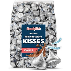 Heshys Kisses 밀크 초콜릿 클래식 실버 랩 0.5kg(1파운드) 백 (약, 1개