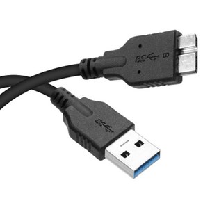 USB3.0 마이크로B 외장하드커넥터 길이짧은 데이터선 10CM, 1개