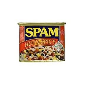 Spam - Hot & Spicy With Tabasco 12 Oz Cans 스팸 - 타바스코 12온스 캔이 들어간 매콤하고 매운맛