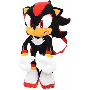 Sonic The Hedgehog Doll Plush Backpack - Shadow Backpack Black ( 소닉 더 헤지혹 인형 플러시 백팩 - 섀도우 백팩 블랙(24인치, 1개