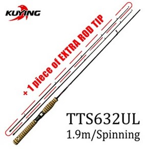 kuying teton 1.56m 1.8m 1.86m 1.9m 1.92m 1.98m 슈퍼 울트라 소프트 라이트 베이트 캐스팅 캐스팅 스피닝 루어 낚싯대 폴 콤보, 협력사, tts632ul 콤보