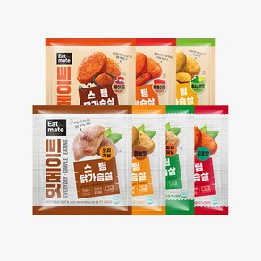 [랭킹닭컴] 잇메이트 스팀 닭가슴살 맛보기, 100g, 14개