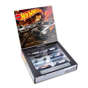 Hotwheels 핫휠 스포츠카 컬렉션 선물상자 6팩 시리즈 미니 장난감 자동차, C 6종세트, 1개