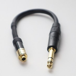 카나레 수제작 4.4mm 암 to 6.3mm TRS 변환 케이블 4.4 앰프 DAC 연결, 20cm