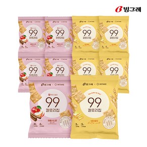 빙그레 인테이크 99칼로리칩 애플시나몬 5개입+버터솔트 5개입, 1개