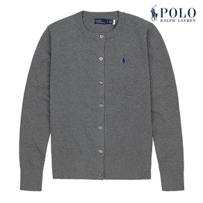 [POLO RALPH LAUREN] 폴로 랄프로렌 여성 코튼 블렌드 가디건 다크그레이