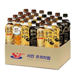 (서진프리미엄) 하이트진로 블랙보리 4종혼합 520ml 각6개씩 총24개 (오리지날+라이트+누룽지+다크로스트), 24개