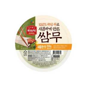 하선정 쌈무(새콤한 맛) 350g x 4입, 4개