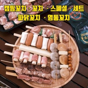 세트 스페셜꼬치 모듬꼬치 캠핑꼬치구이 간식 술안주 꼬지 520g, 648g, 1개