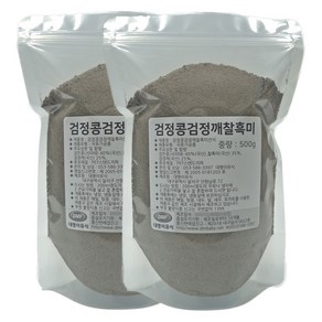 대명이유식 국산 검정콩검정깨찰흑미선식 1 000g 서리태 속청 콩물 검은콩 검은깨 블랙선식, 500g, 2개