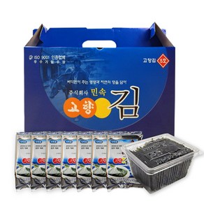 [당일출고] 국내산 민속 고향김 5호 20gX8(1세트) 선물세트 조미김 도시락김, 8개