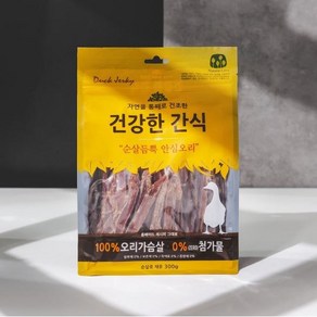 건강한간식 순살듬뿍 안심오리 300g, 1개, 단품