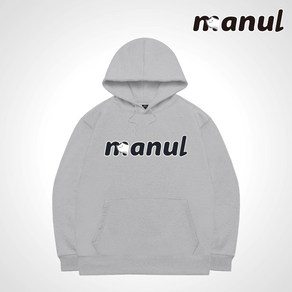 MANUL 마눌 남녀공용 프리미엄 쭈리 기모 오버핏 후드티셔츠 AW201