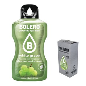 [볼레로음료] 2kcal 무설탕 과일워터 아이스티 음료 (생수 500ml 3g), 청포도, 1박스, 3g, 12개입