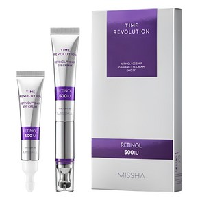 미샤 타임 레볼루션 500샷 레티놀 아이크림 + 리필 세트, 1개