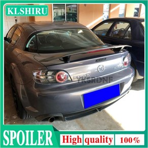 마쓰다 RX8 Mspeed Jdm Gt 04-10 용 리어 윙 트렁크 스포일러 스포츠카 윙 수정 2004-2011, 없음, 01 Unpainted