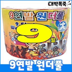 [연발세트] 폭죽불꽃놀이 9연발 원더풀, 1-9연발 원더풀(1개)