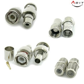 ADIT 안테나커넥터 RF 동축 TV연결잭 CCTV BNC 젠더 5C/4C/3C 젠더, AL0003, 1개