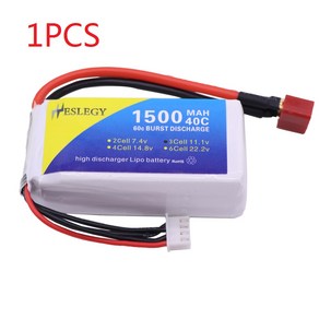 11.1V 3S 고용량 lipo 배터리 1500mAh 40C RC 장난감 TXT60JSTPlug 자동차 비행기 헬리콥터 액세서리, 07 1PCS T