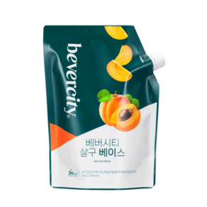 세미 살구 베이스 1kg 베버시티, 1개, 1L