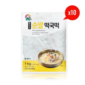 홍청원 순쌀 떡국떡 1kg X 10개(박스), 10개