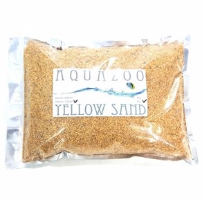 아쿠아주 옐로우 샌드 4kg 0.8mm~1.2mm 큰 입자 노란 어항 샌드 옐로우사 4000g, 옐로우계열, 1개