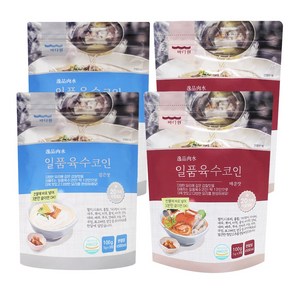 일품육수코인 깊은맛100g x2팩 +매운맛100g x2팩 (5gx80개), 100g, 2개